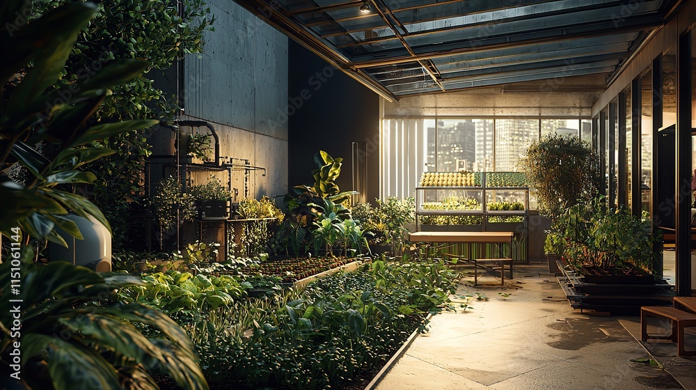 An Urban Farm on a Building Rooftop Integrating Sustainable Practices An Urban Farm on a Building Rooftop Integrating Sustainable Practices