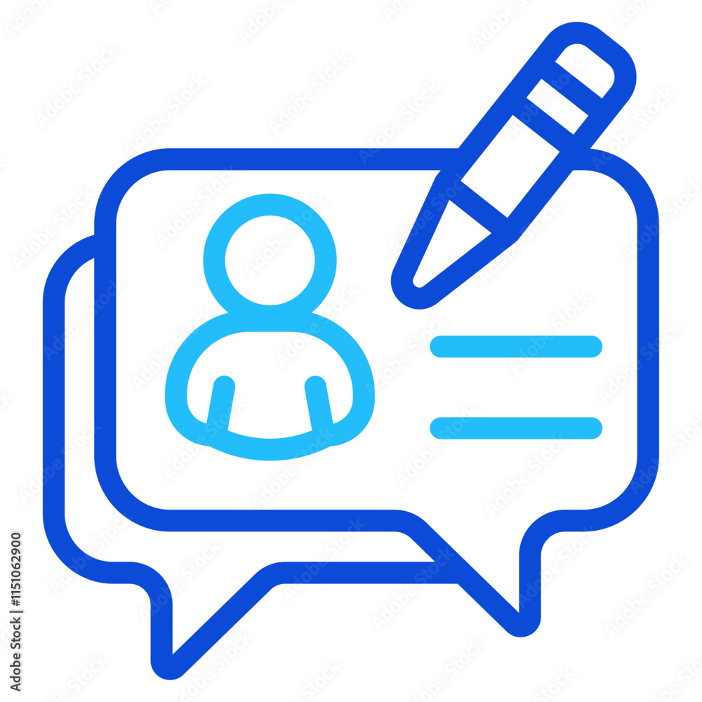 Feedback Duoline Icon