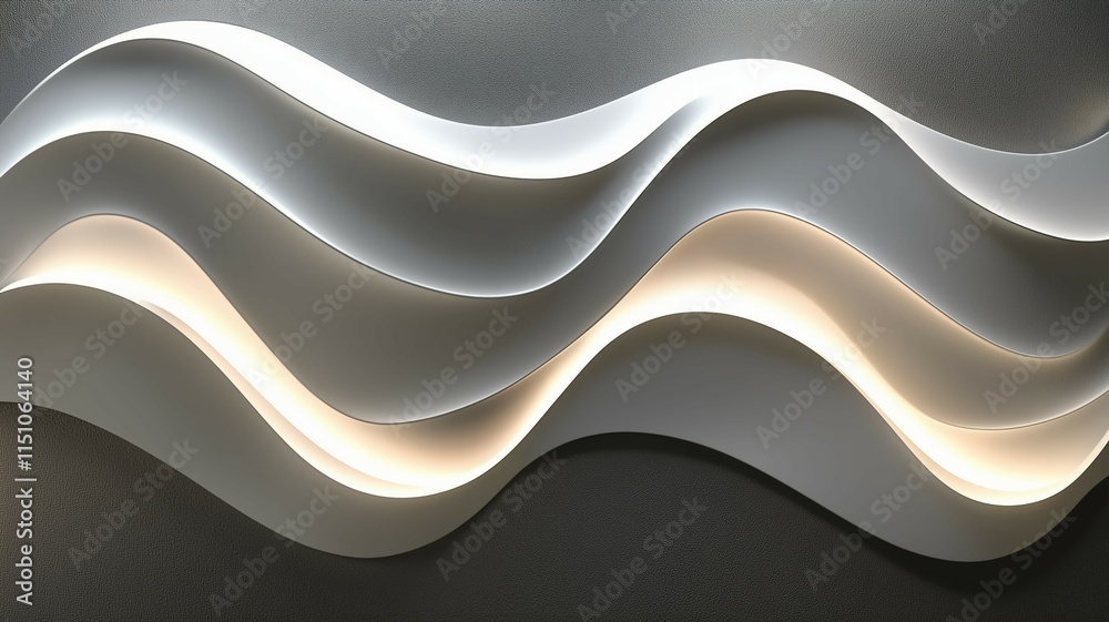 Obraz premium 抽象的な波の背景画像