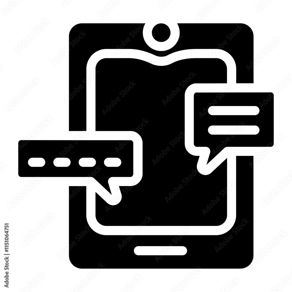 Live chat Solid Icon