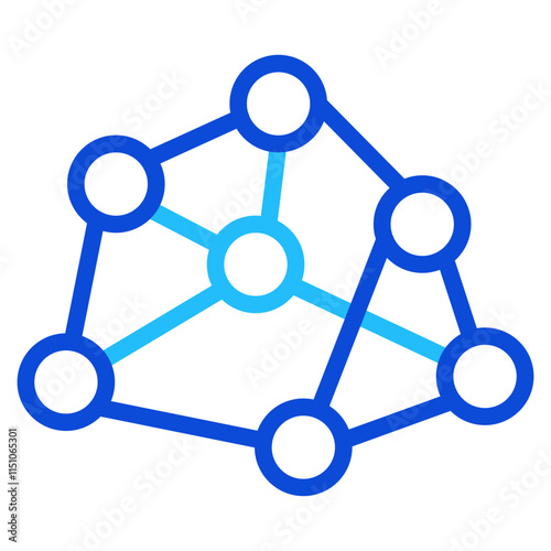 Neural networks Duoline Icon
