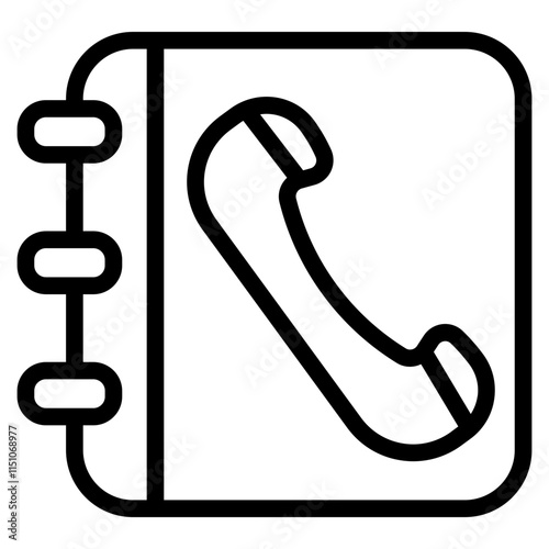 Contact center Line Icon