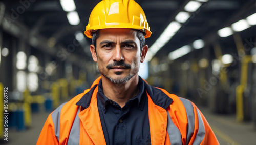 A Professional Portrait of an Industry Maintenance Engineer at Work, Highlighting Skills and Commitment photo