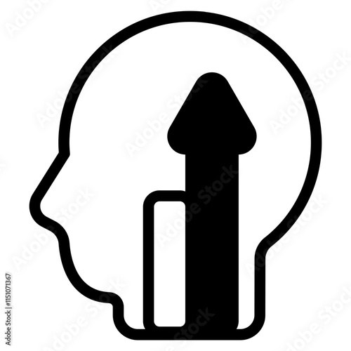 Growth mindset Glyph Icon