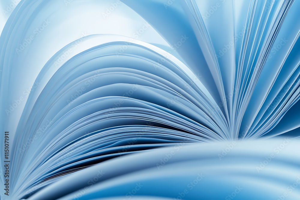 Fototapeta premium Stunning Blue Book Pages Texture