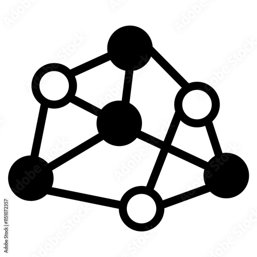 Neural networks Glyph Icon