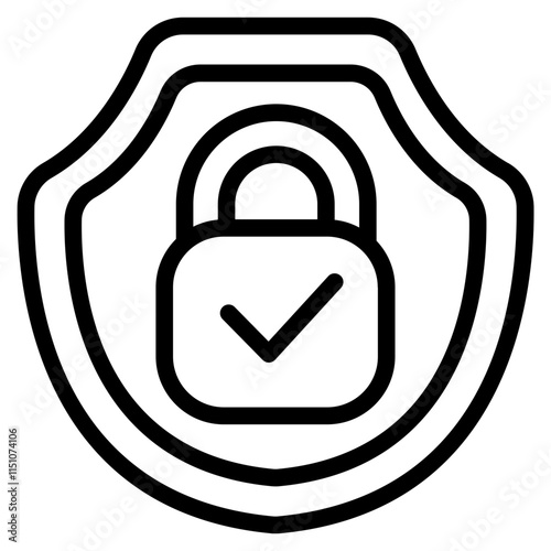 Security and trust Line Icon