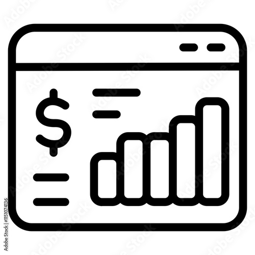 Seller dashboard Line Icon