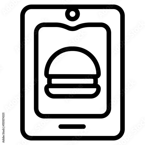 Smartphone app Line Icon