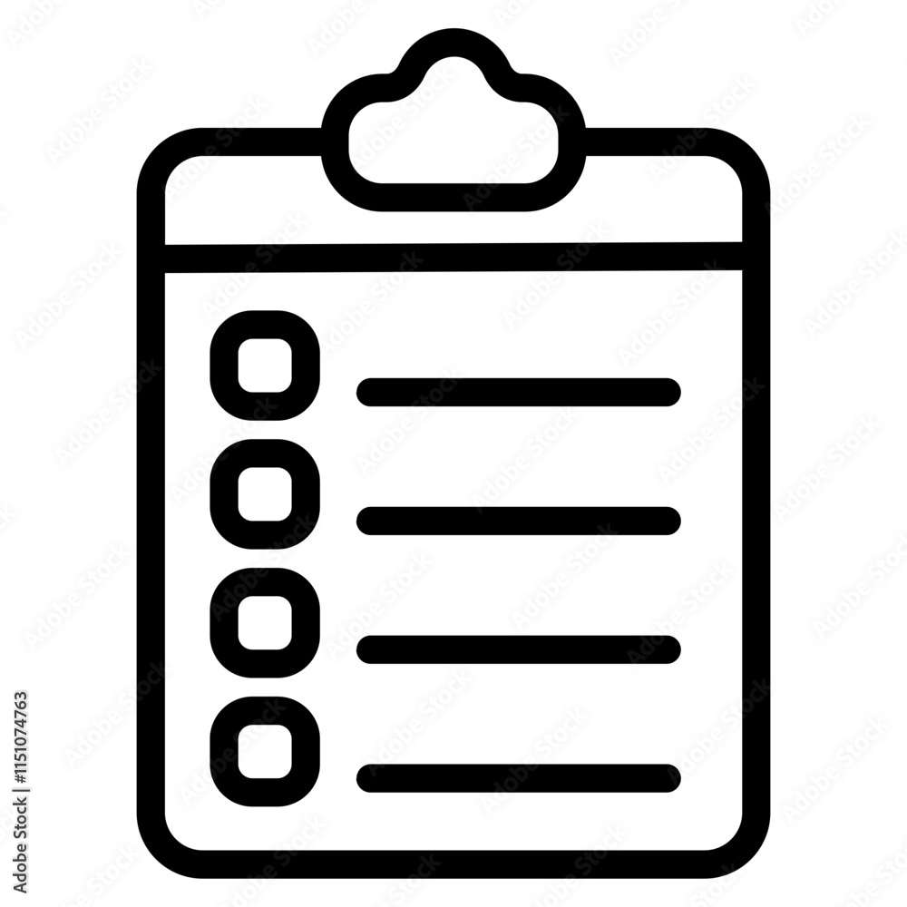 To do list Line Icon To do list Line Icon