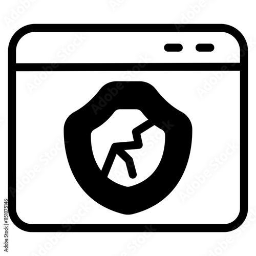 Vulnerability Glyph Icon