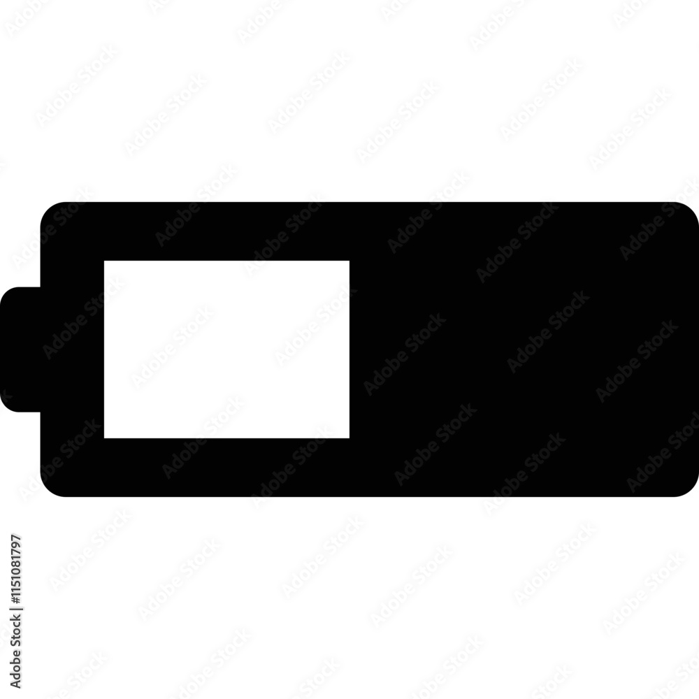 Simple vector icon battery Simple vector icon battery