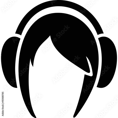 Simple vector icon winter earmuffs