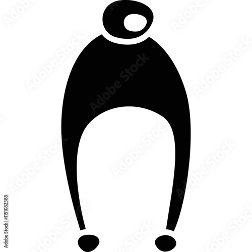 Simple vector icon winter hat