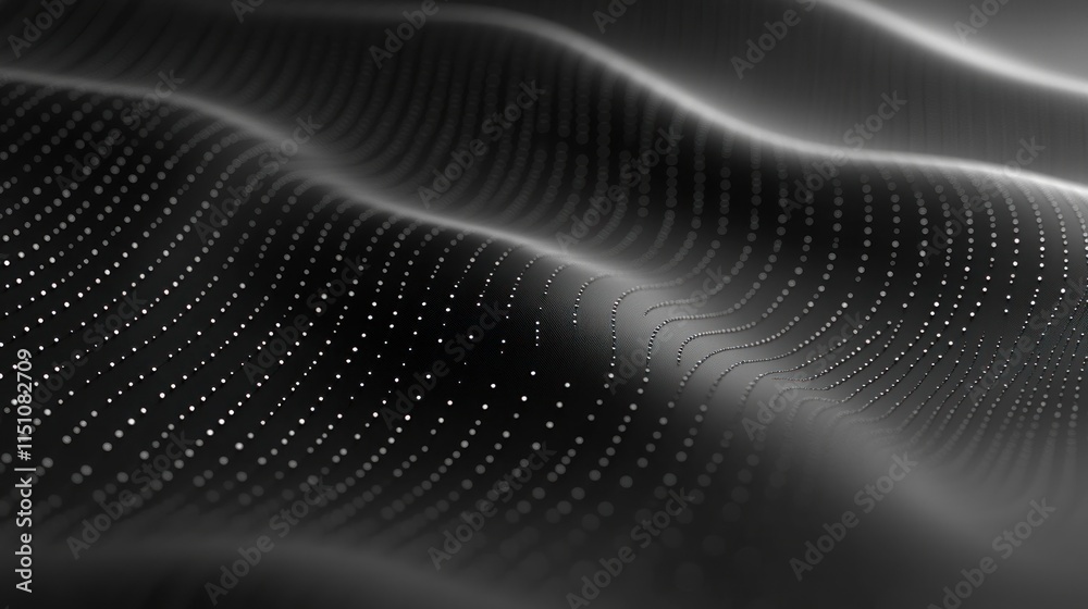 Abstract dark wavy lines and dots background. Abstract dark wavy lines and dots background.