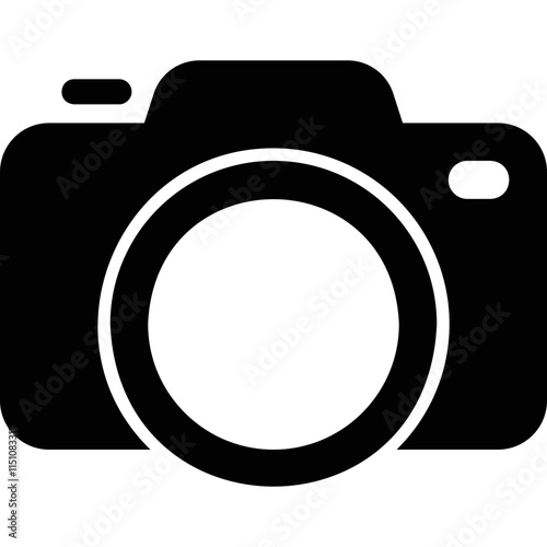Simple vector icon photo camera