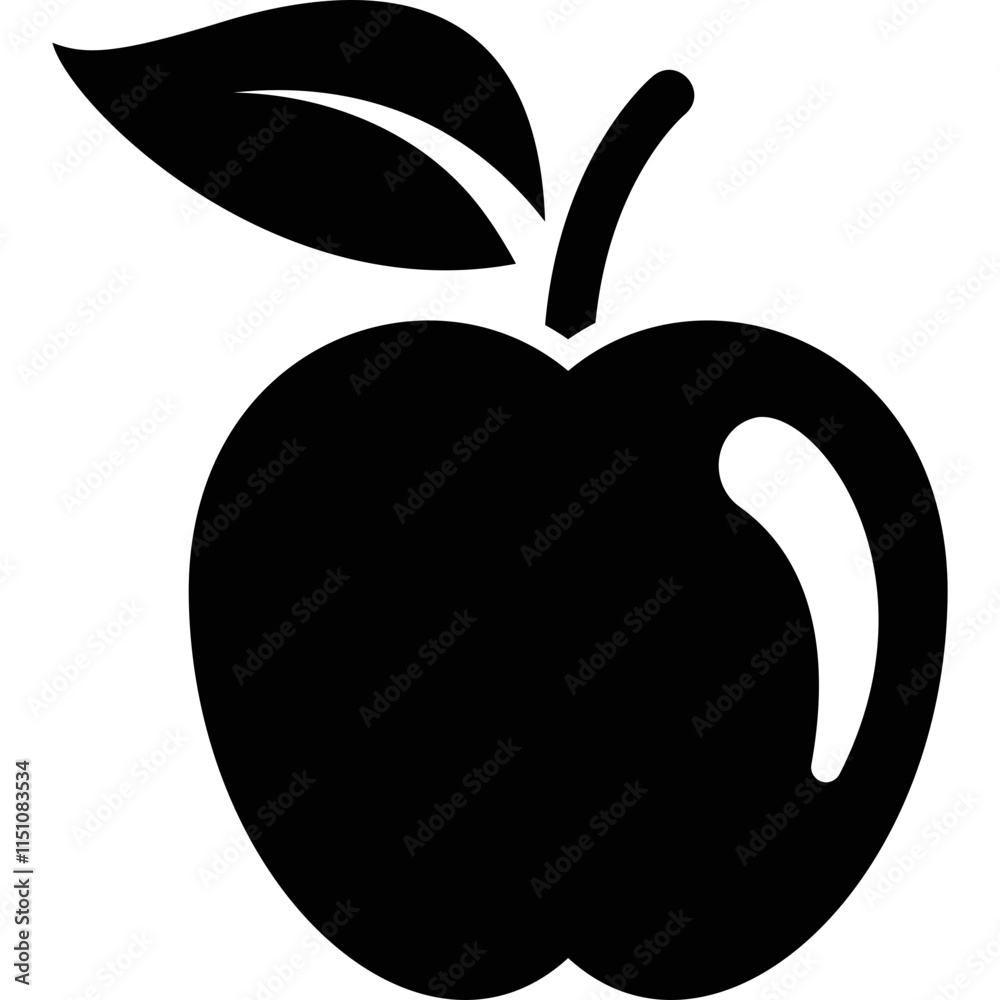 Simple vector icon Apple Simple vector icon Apple