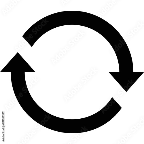 Simple vector icon circular arrow
