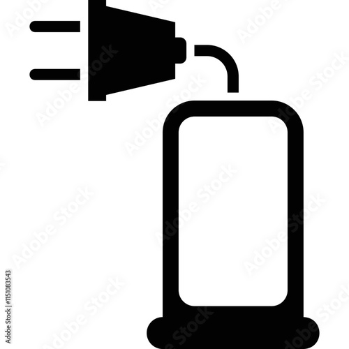 Simple vector icon public charger
