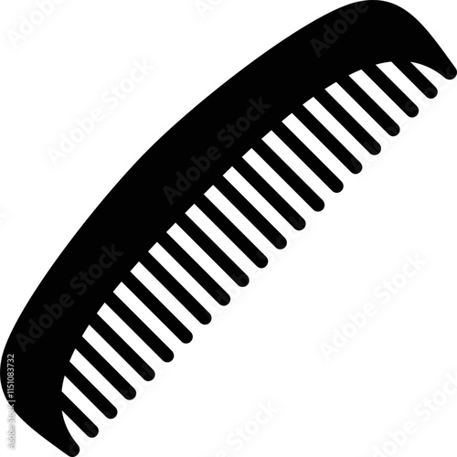 hairbrush simple vector icon
