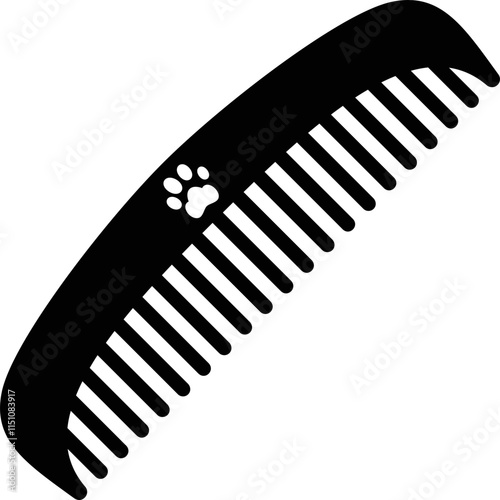 hairbrush simple vector icon