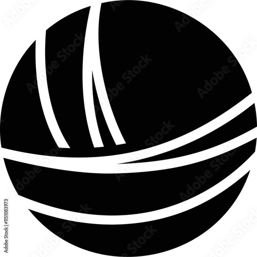 Simple vector icon ball of thread