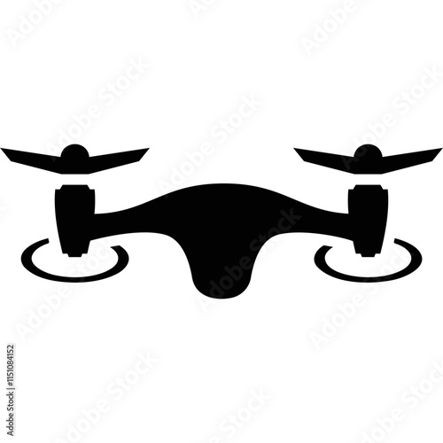 Simple vector icon quadrocopter