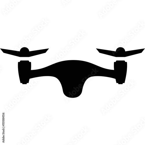 Simple vector icon quadrocopter