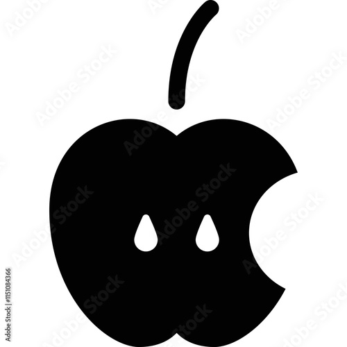 simple vector icon apple