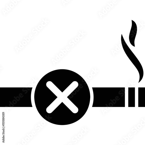 Simple vector icon no smoking
