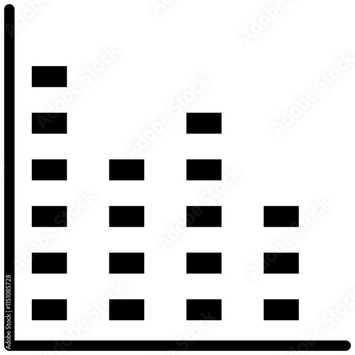 Graph Glyph Icon, Business Infographic Glyph Icon, Growing Graph Glyph Icon, Statistic Graph.