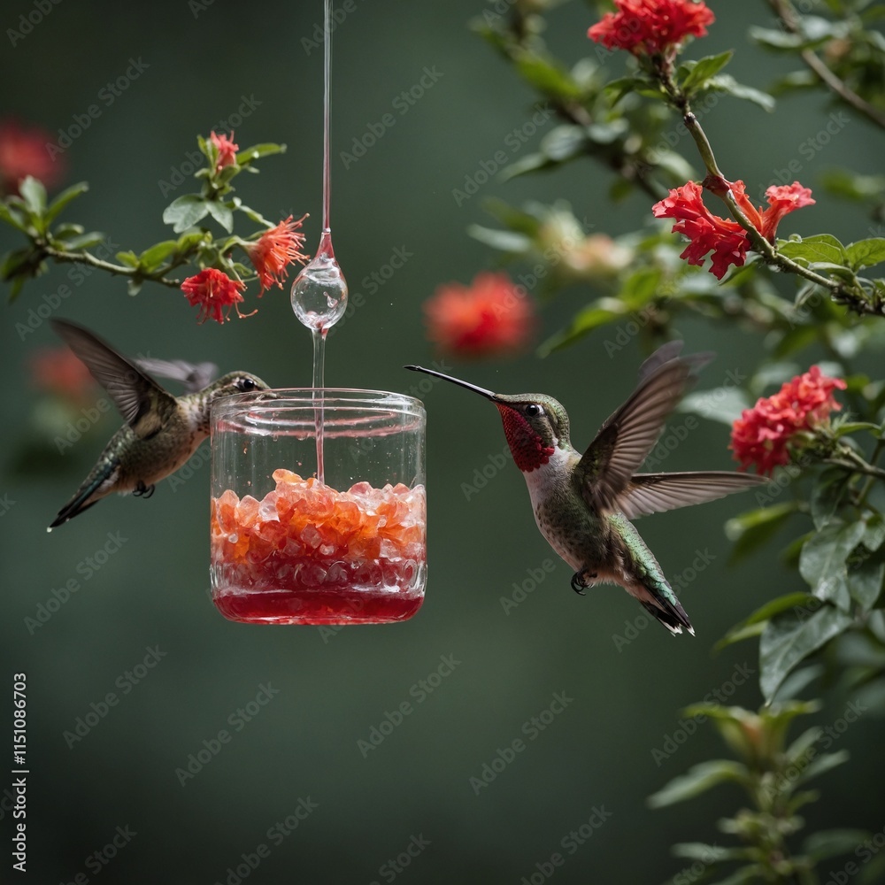 Obraz premium How do hummingbirds process the high amounts of sugar in their diet?