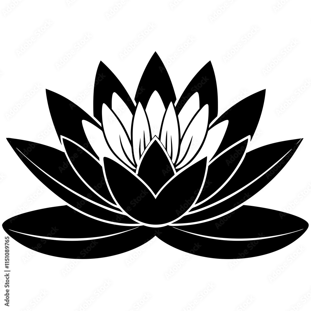 Water Lily vector illustration Water Lily vector illustration