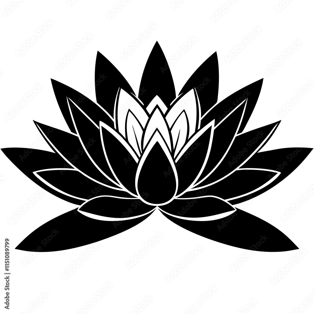 Water Lily vector illustration Water Lily vector illustration
