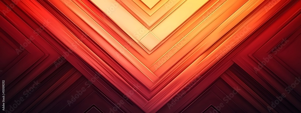 Obraz premium Red gold angled pattern.