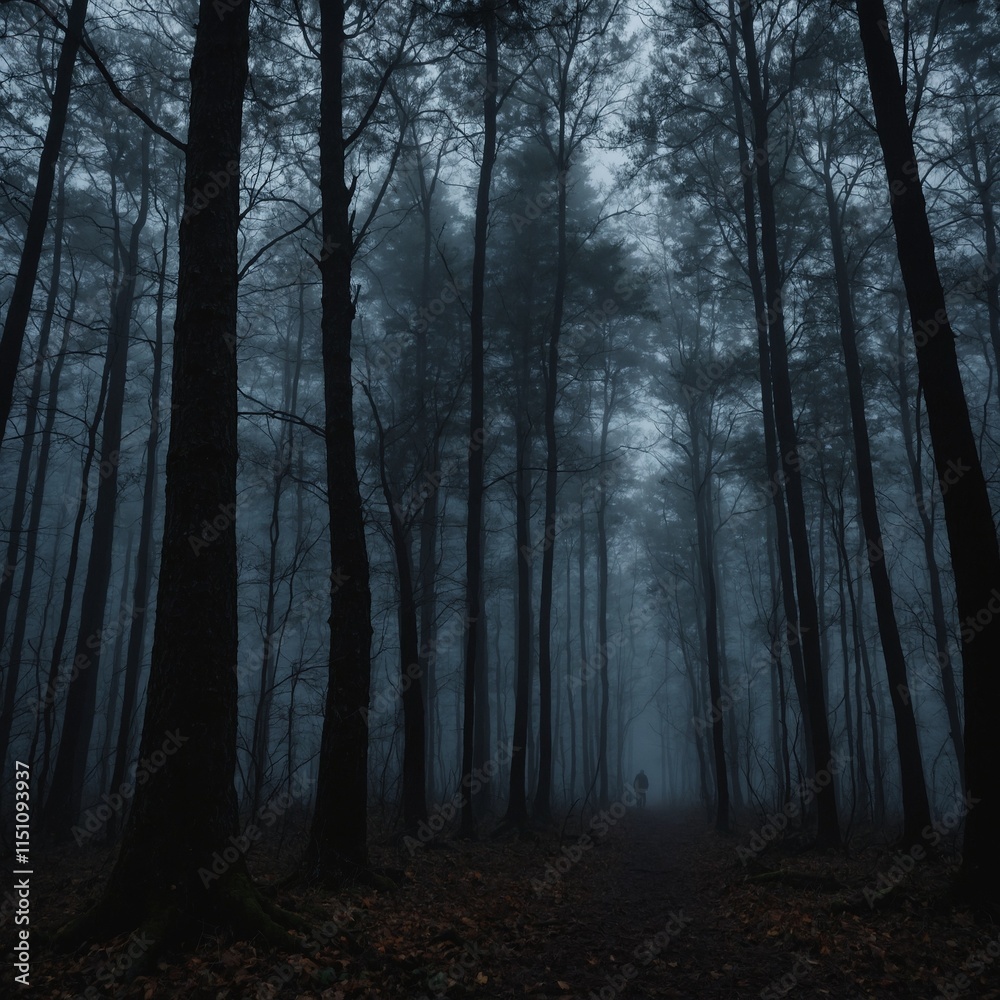 Fototapeta premium fog in the forest