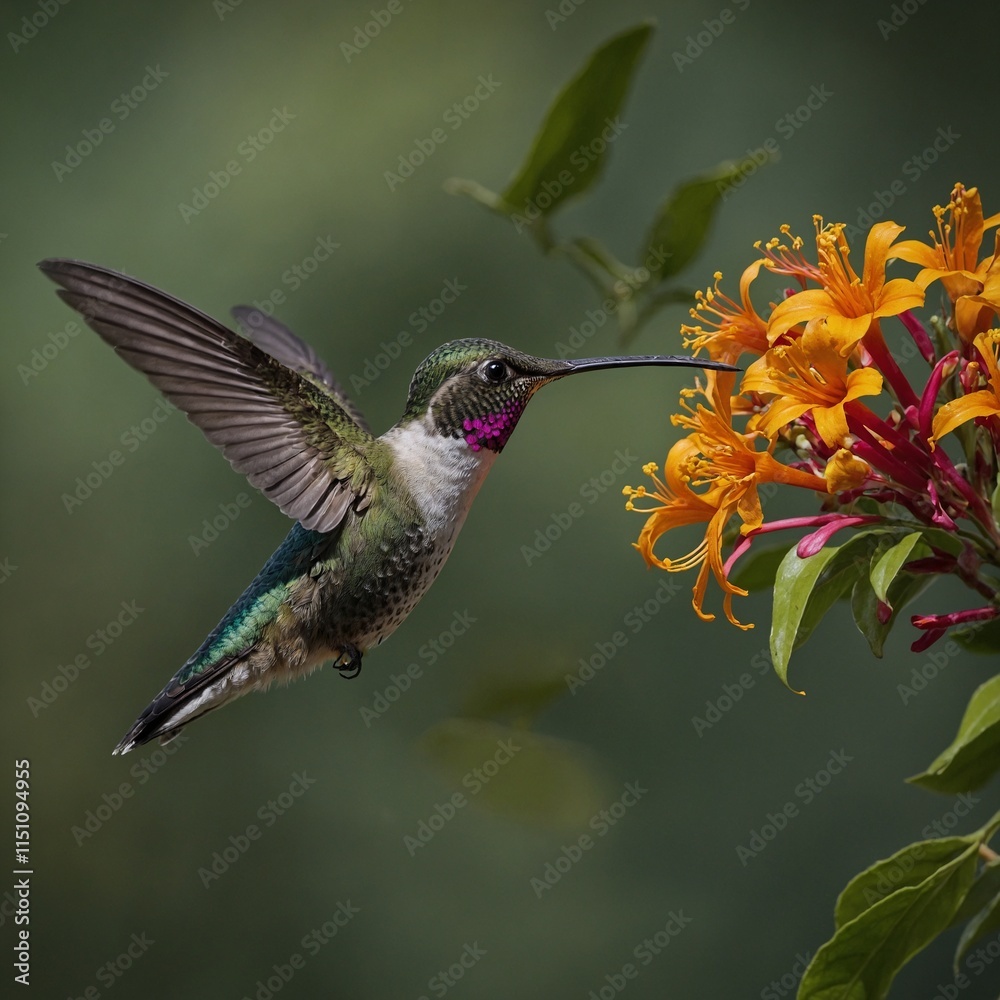 Fototapeta premium Describe the diversity of hummingbird species in the Americas.