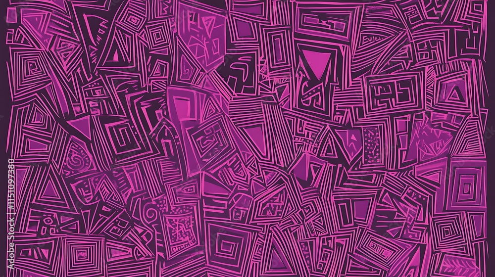 Abstract purple geometric lines.