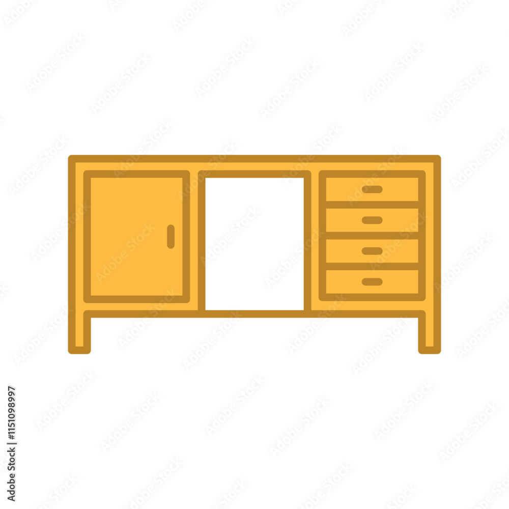 desk icon vector design template elegant style desk icon vector design template elegant style