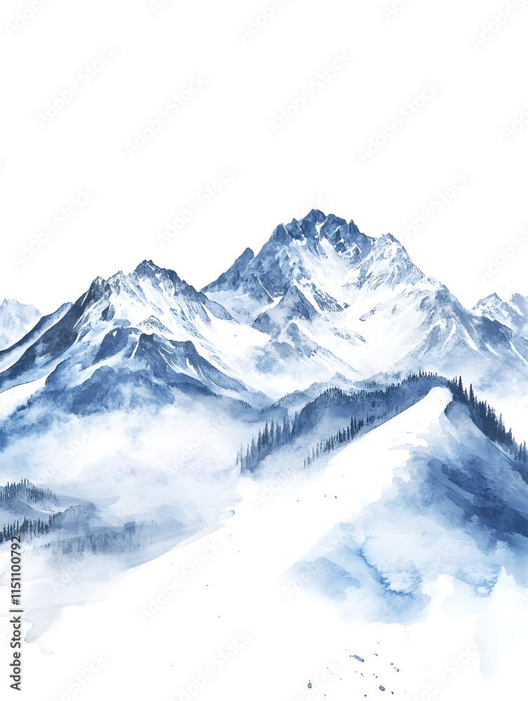 Obraz premium snow covered mountains in winter