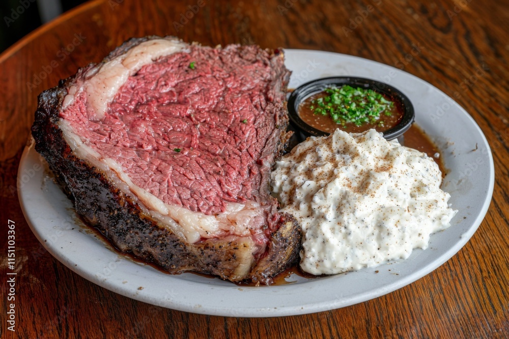 Delicious Prime Rib Roast Dinner with Creamy Horseradish Au Jus Delicious Prime Rib Roast Dinner with Creamy Horseradish Au Jus
