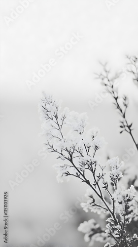 snow covered branches