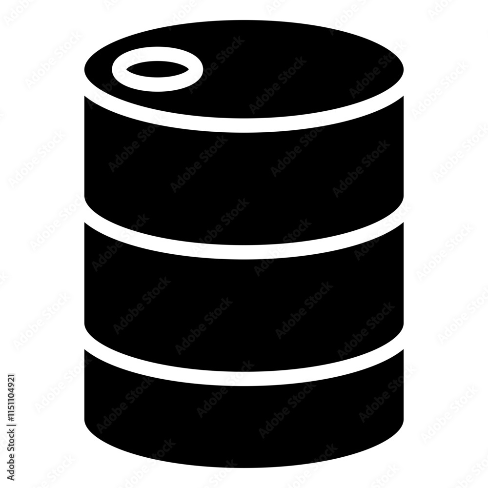 Oil Tank Icon, Black And White Glyph Icon Symbol Oil Tank Icon, Black And White Glyph Icon Symbol