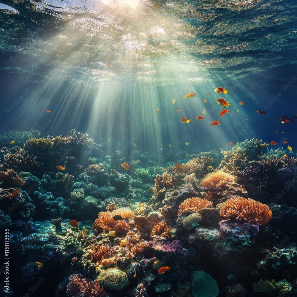 Fototapeta premium Coral reef fish underwater