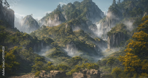 view of the mountains