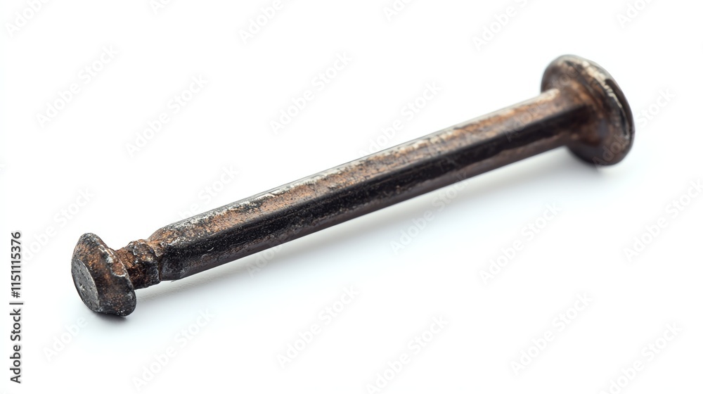 Old rusty bolt on a white isolated background. Old rusty bolt on a white isolated background.
