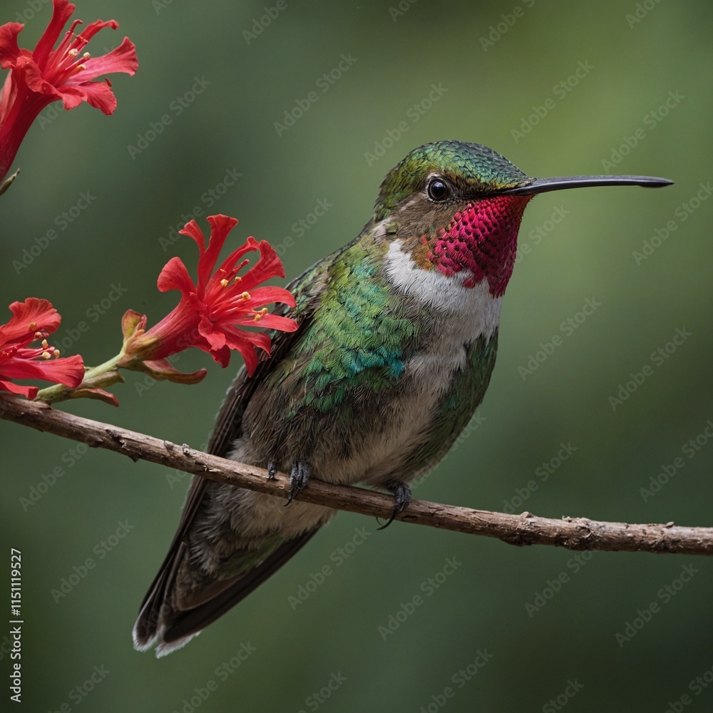 Fototapeta premium Why do hummingbirds captivate birdwatchers and artists?