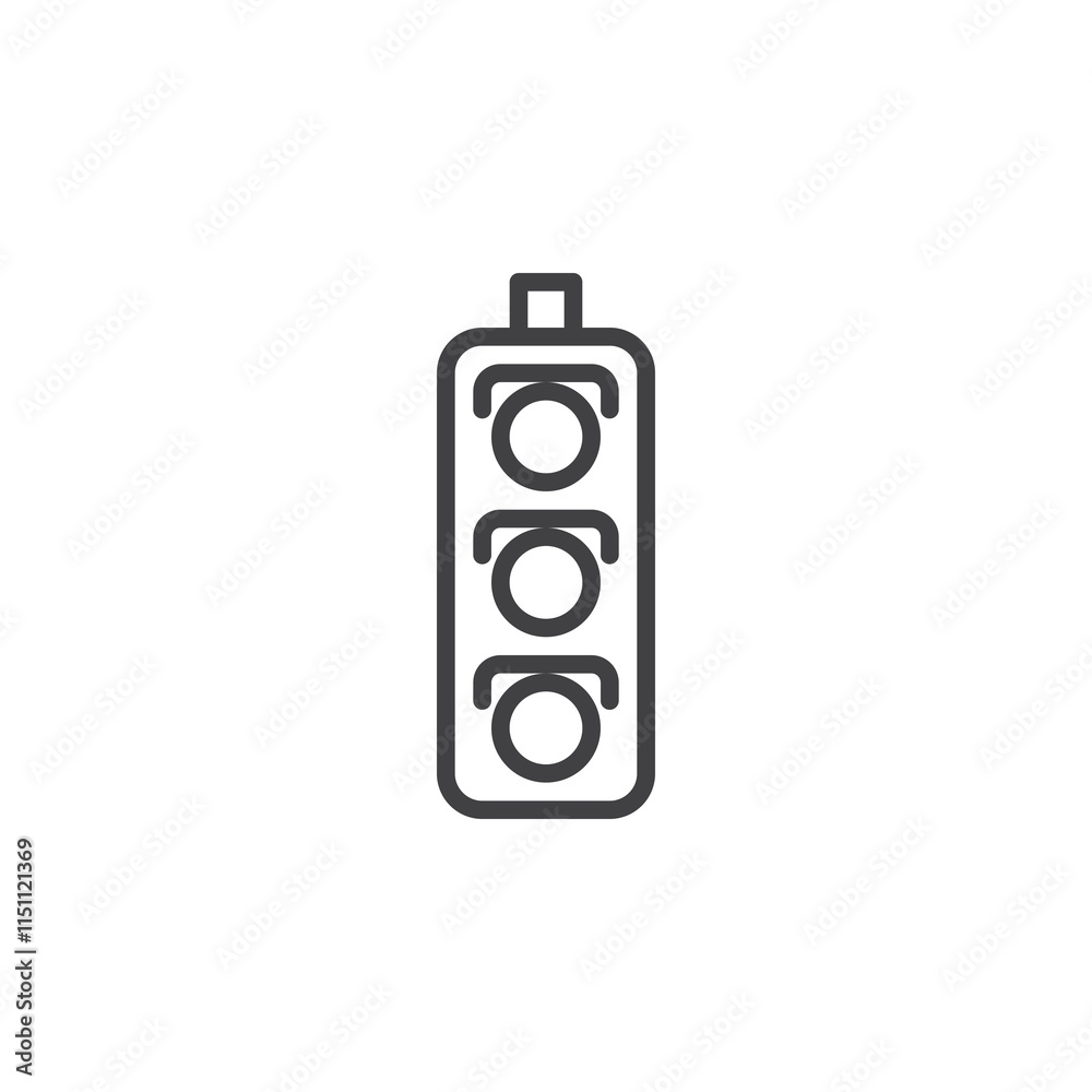 Racing Traffic Light line icon Racing Traffic Light line icon