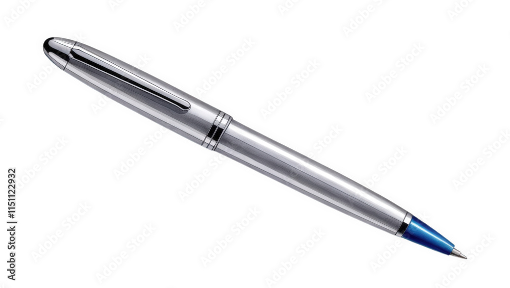 Writing with a silver pen office desk still life professional environment close-up view Writing with a silver pen office desk still life professional environment close-up view