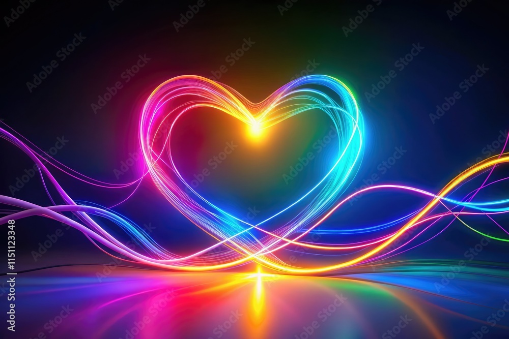 Surreal Love Symbol Continuous Line Art Aesthetic Photo Surreal Love Symbol Continuous Line Art Aesthetic Photo